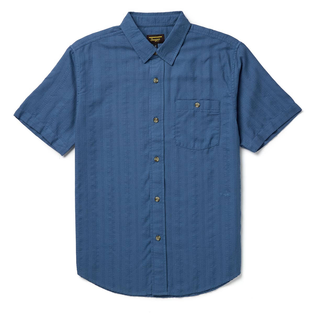 Seager Caldera Faded Denim S/s Button Up Shirt