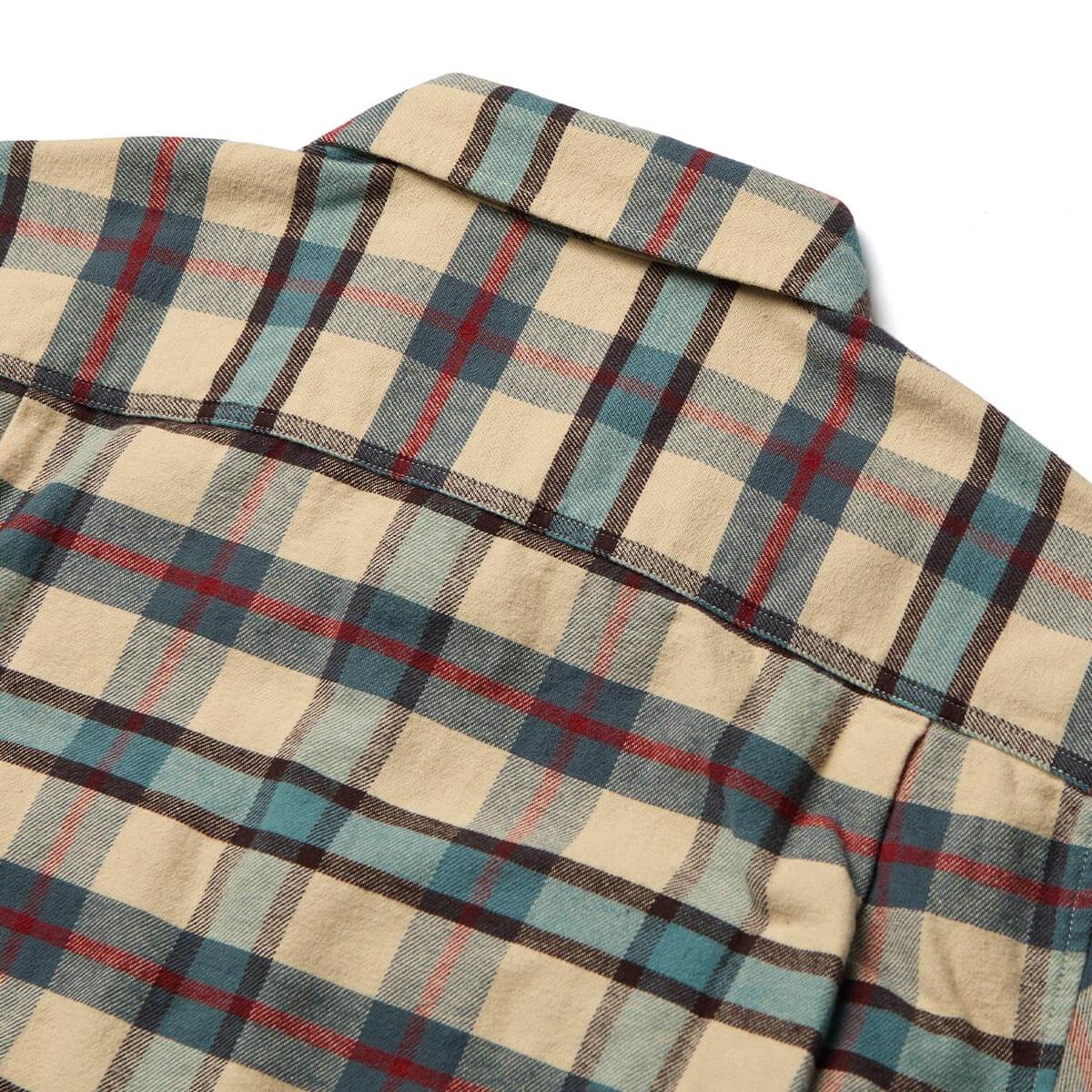 Seager Calico Cream Plaid Flannel L/s Shirt