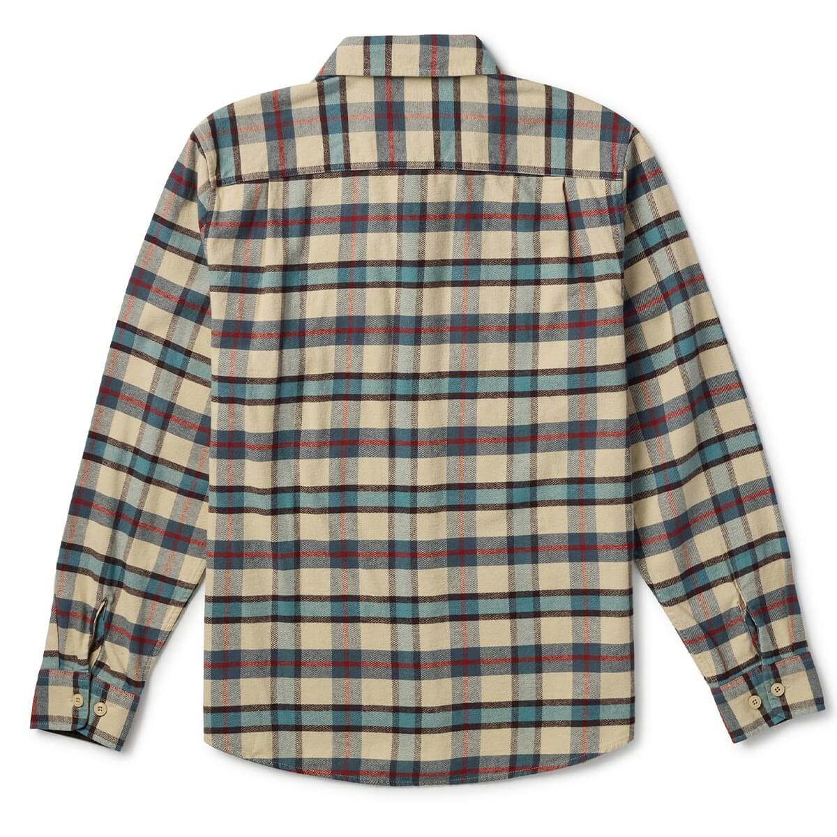 Seager Calico Cream Plaid Flannel L/s Shirt