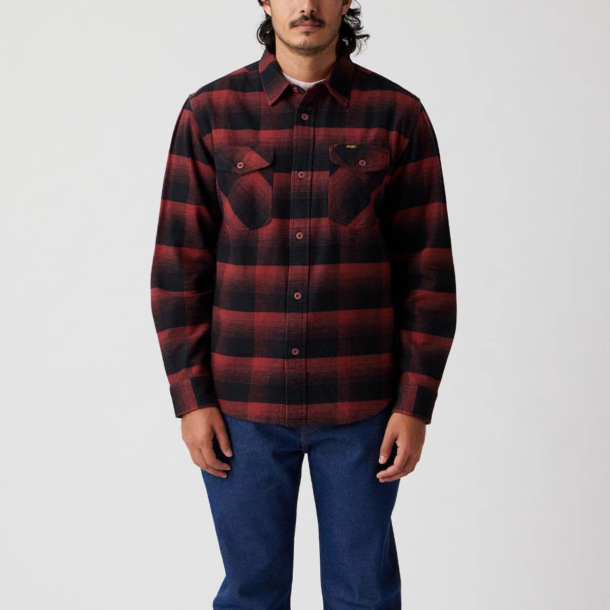 Seager Calico Red Rock Plaid Flannel L/s Shirt