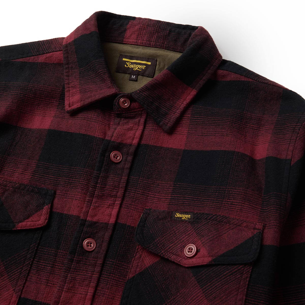 Seager Calico Red Rock Plaid Flannel L/s Shirt
