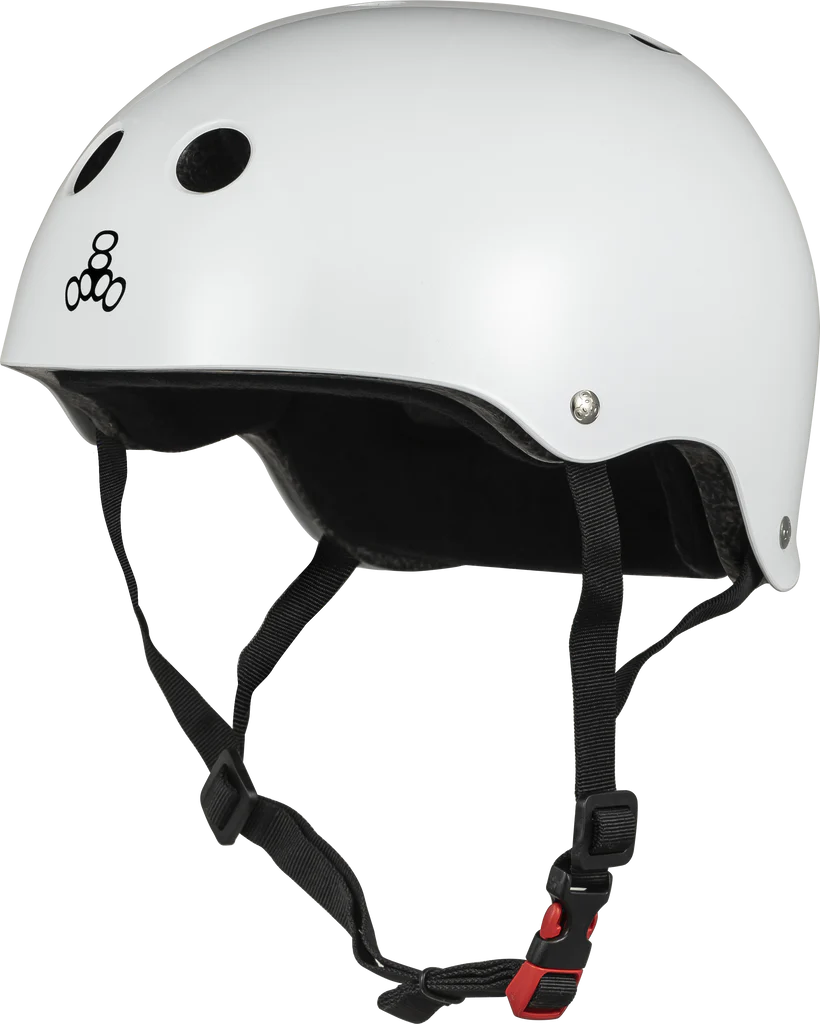 Triple Eight The Certified Sweatsaver White Glossy Helmet