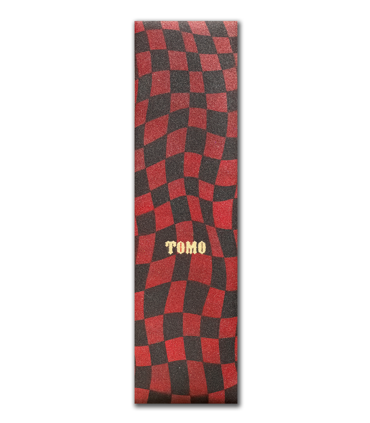 Tomo Checker - Red Graphic Griptape
