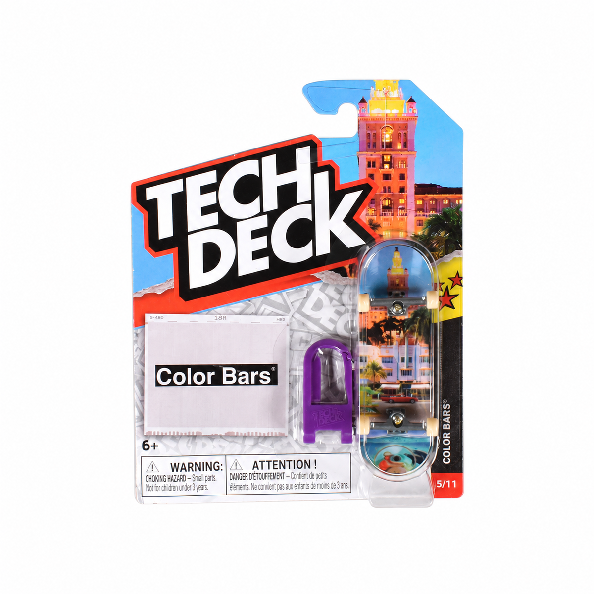 Tech Deck Color Bars Hotel Fingerboard Complete