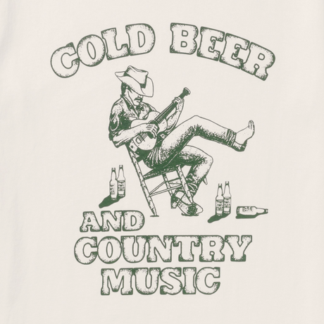 Seager Country Music Vintage White S/s Shirt