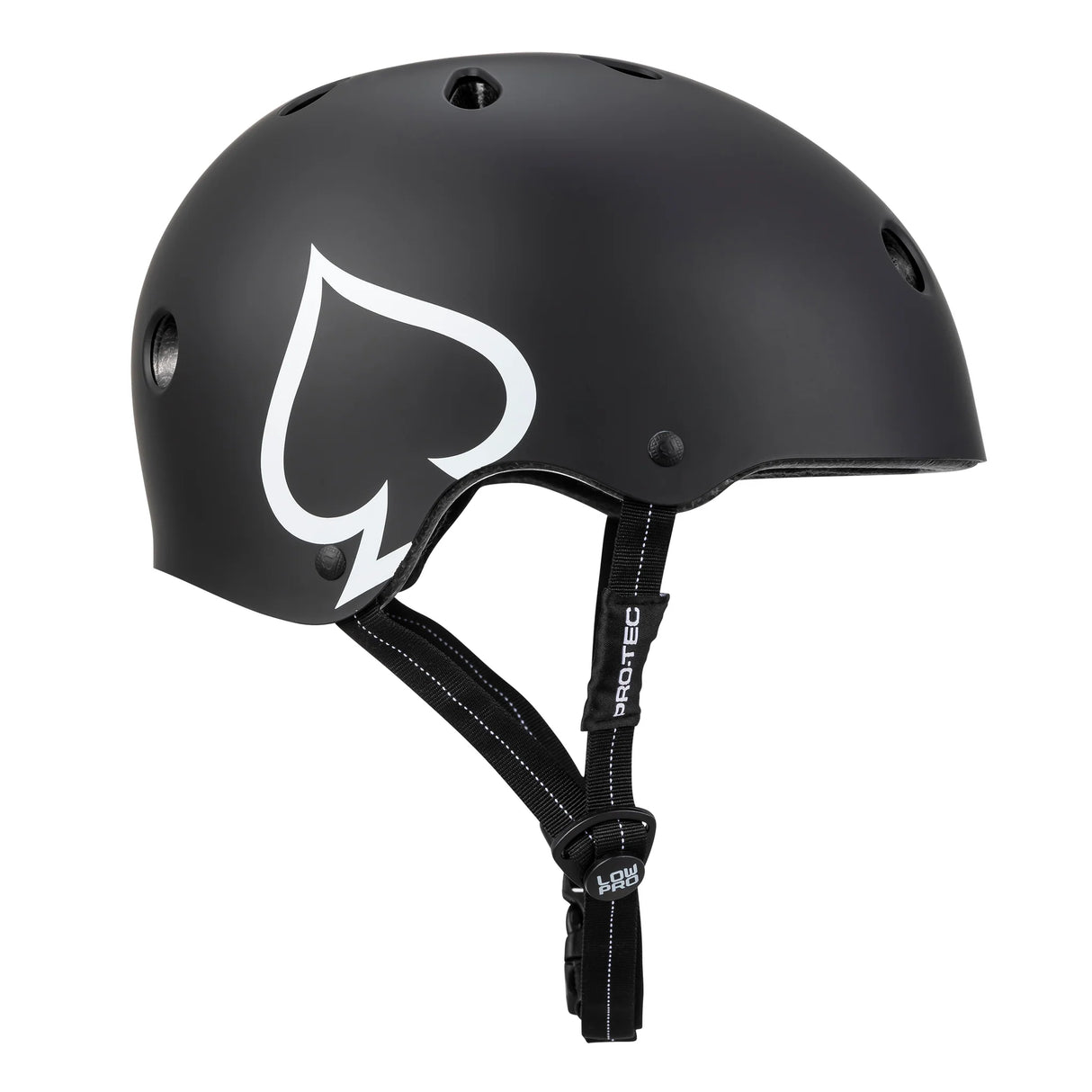 ProTec Low Pro Certified Matte Black Helmet