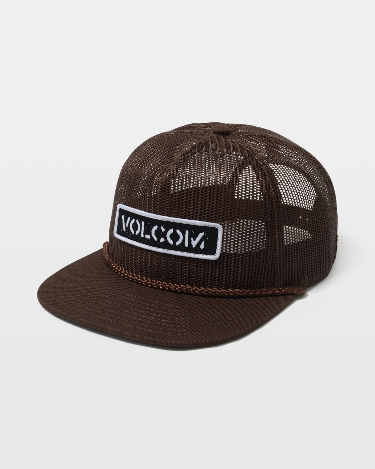 Volcom Hot Mesh Dark Brown Trucker Snapback Hat