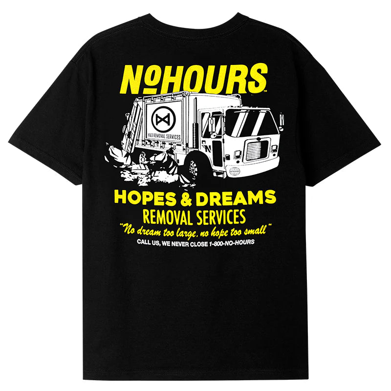 No Hours Dump Truck Black S/s Shirt