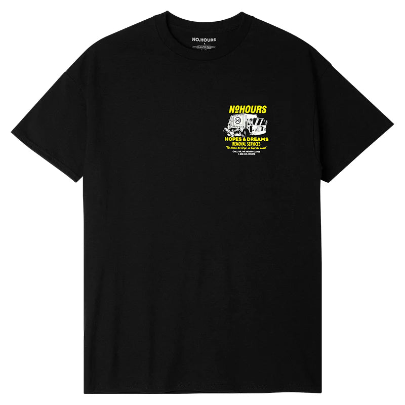 No Hours Dump Truck Black S/s Shirt