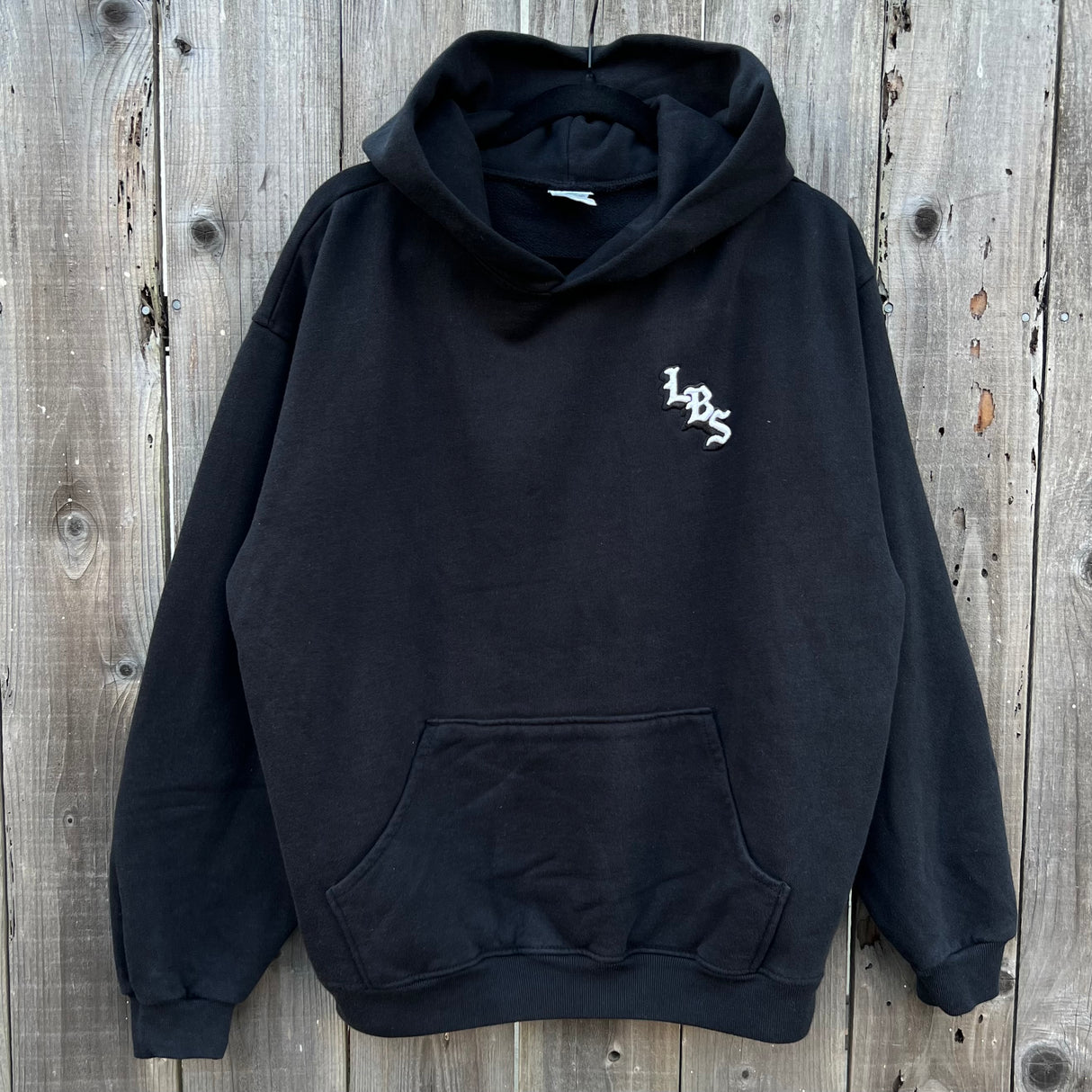 Long Beach Skate Co LBS Long Side Heavy Black Hoodie
