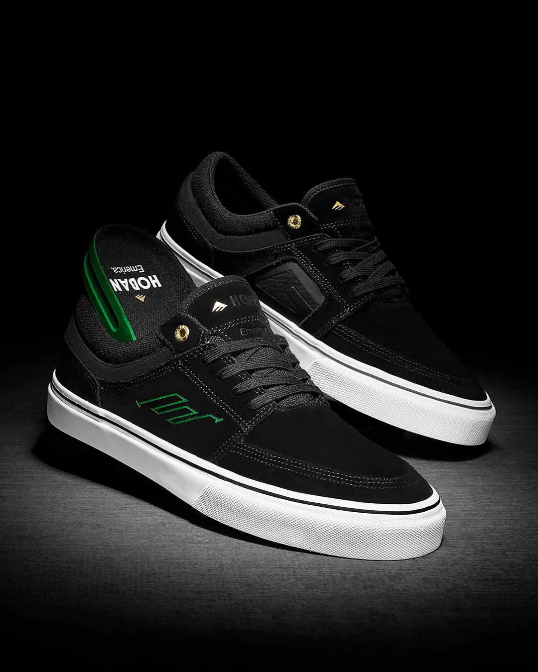 Emerica Hoban Black/White/Gold Shoes