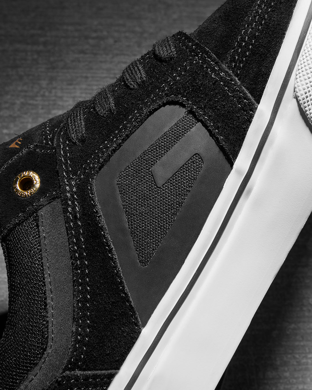 Emerica Hoban Black/White/Gold Shoes