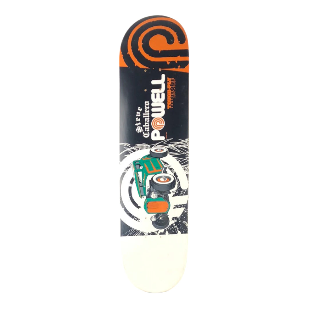 Powell Peralta Steve Caballero Hot Rod White Orange Black Size 7.75" Vintage NOS Deck 2004