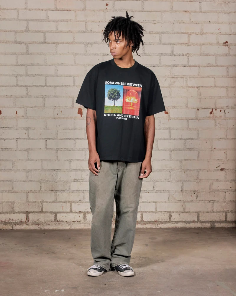 Pleasures Somewhere Black S/s Shirt