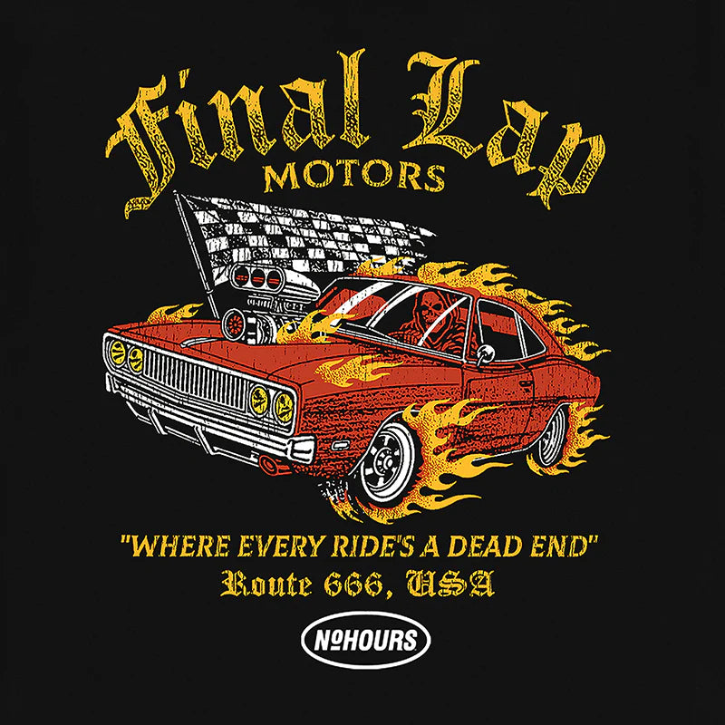 No Hours Final Lap Limo Black S/s Shirt