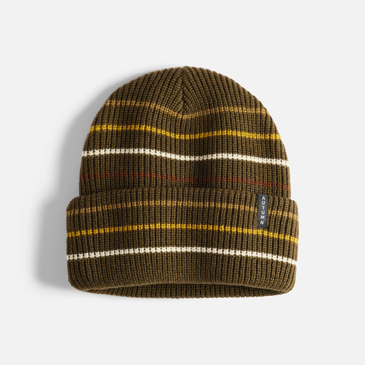 Autumn Multi Stripe Army Beanie
