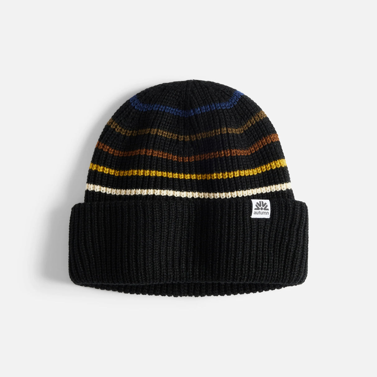 Autumn Retro Black Beanie