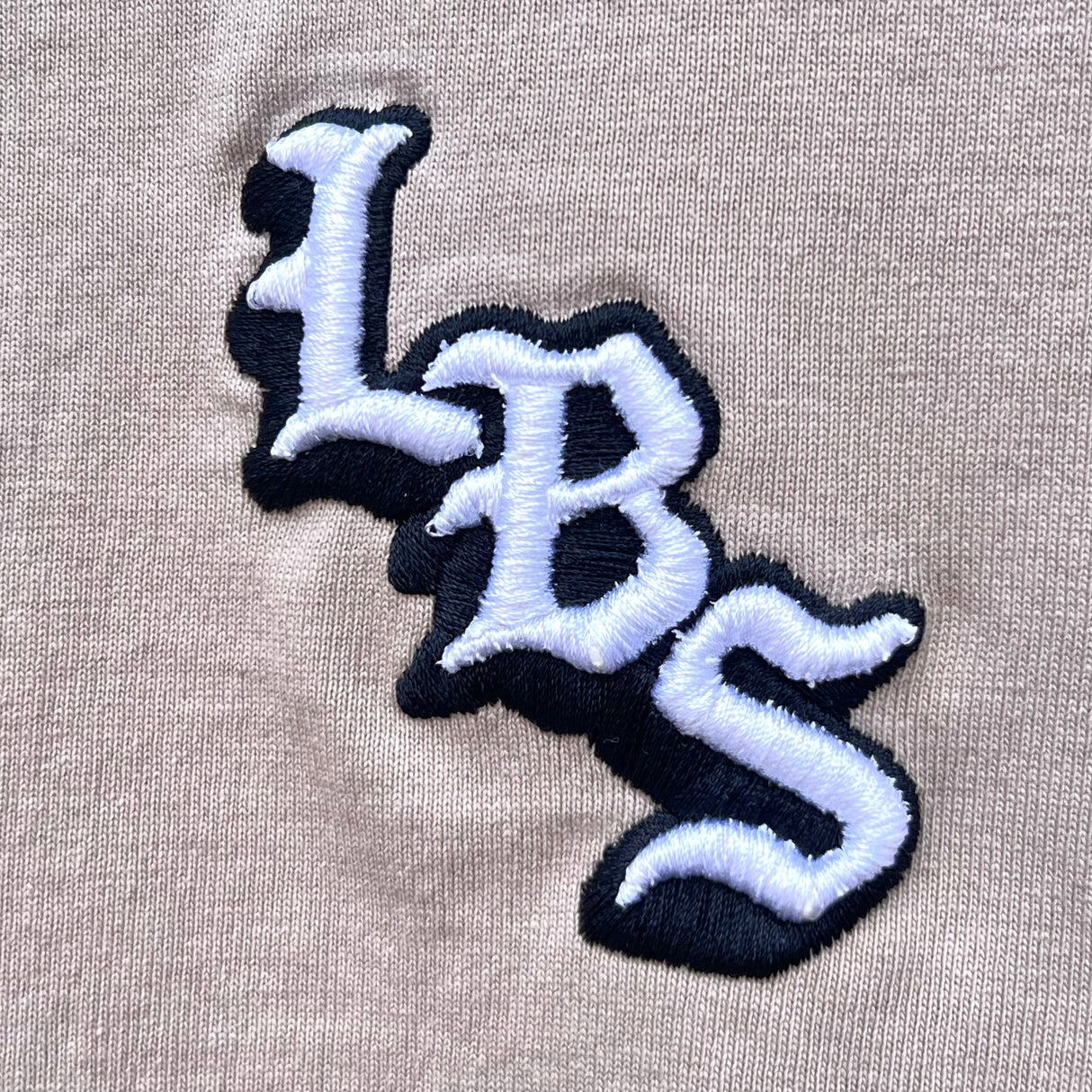 Long Beach Skate Co LBS Long Side String Tan Oversized S/s Shirt