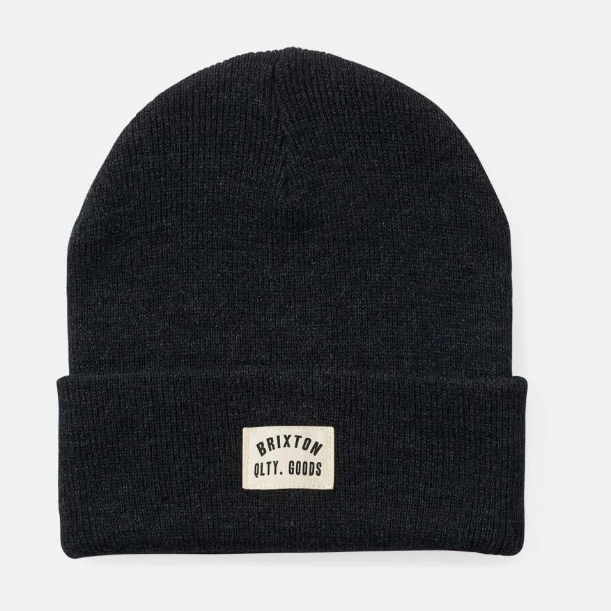Brixton Woodburn Washed Black Watch Cap Beanie