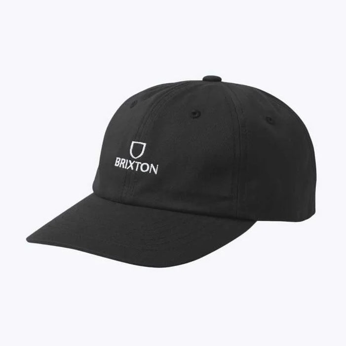 Brixton Alpha Netplus Black White Rinse Adjustable Hat