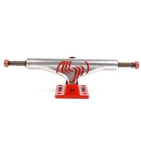 Silver M-Class Hollow Polished Silver Red Trucks (Set of 2)