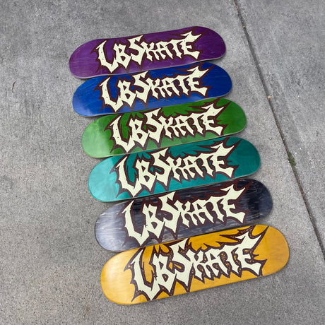 Long Beach Skate Co Speed 2 Assorted Stain Skateboard Deck