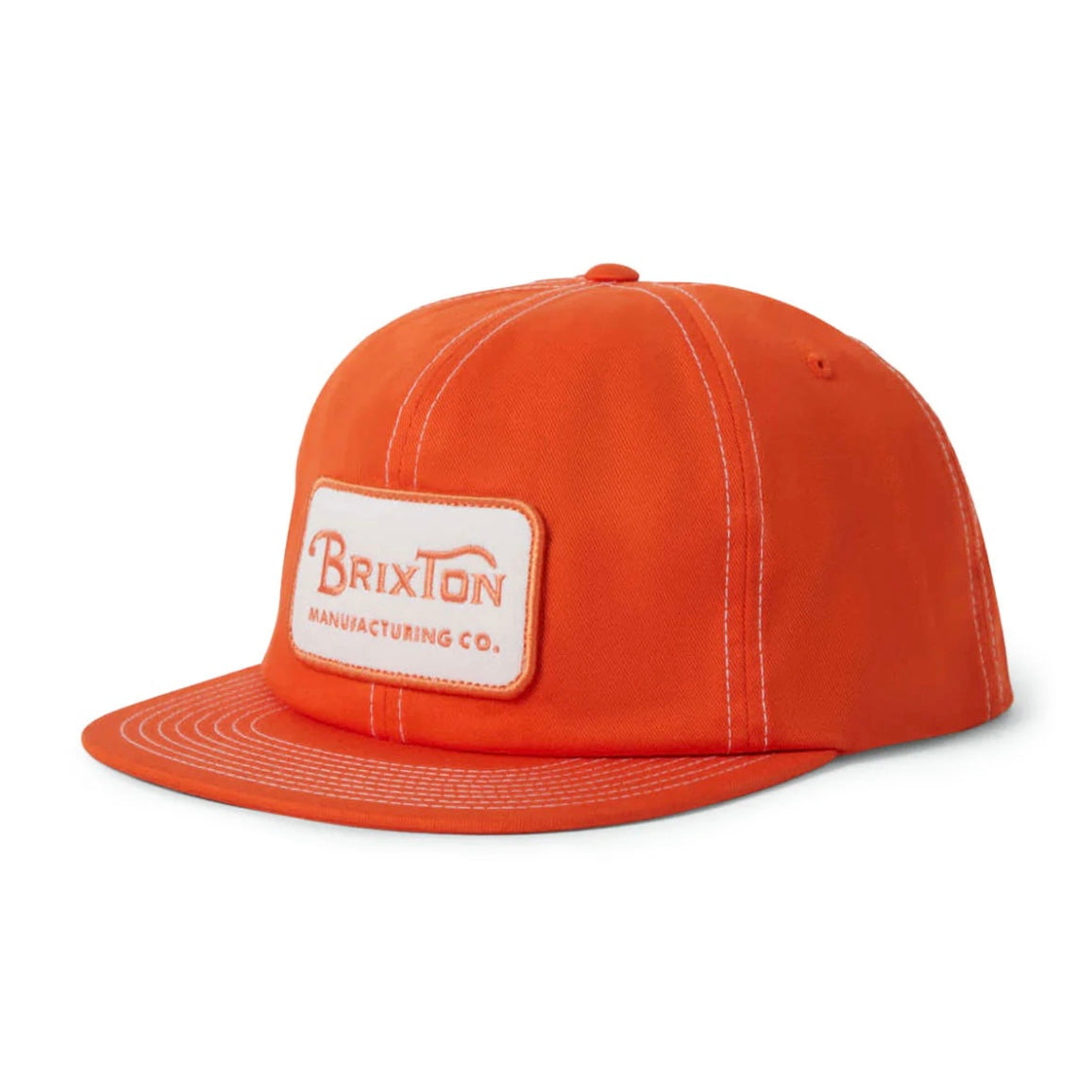 Brixton Grade Solar Orange High Profile Snapback Hat