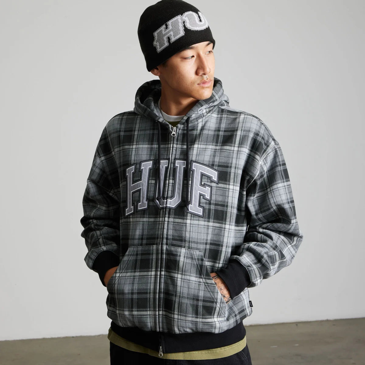 HUF Galaxy Skull Black Beanie