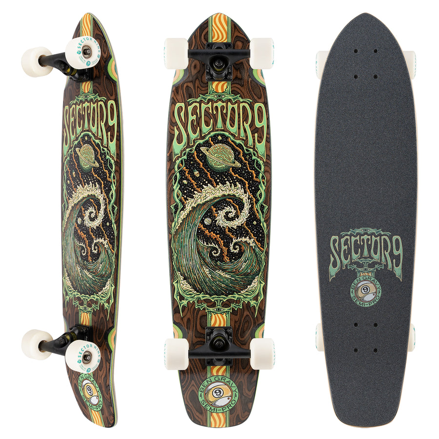 Sector Nine Ben Gravy Cosmos Strand 34" x 8.7 Complete Skateboard