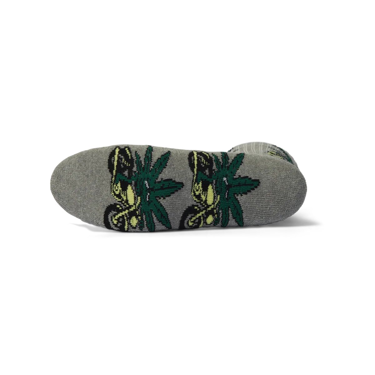 HUF Green Buddy Nitro Heather Grey Sock