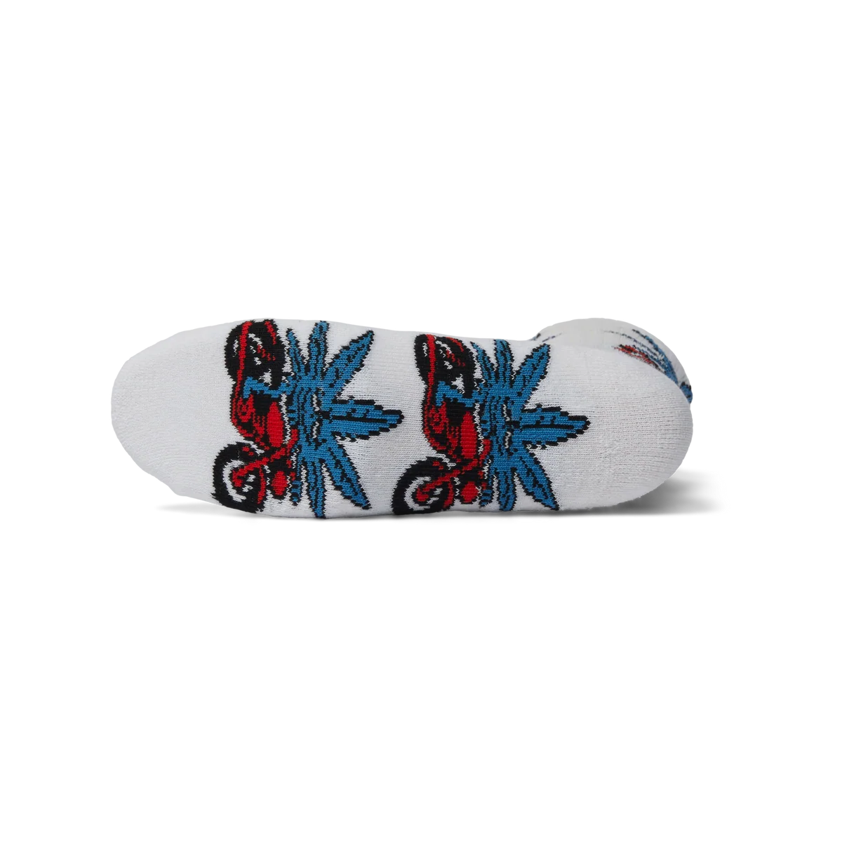 HUF Green Buddy Nitro White Sock