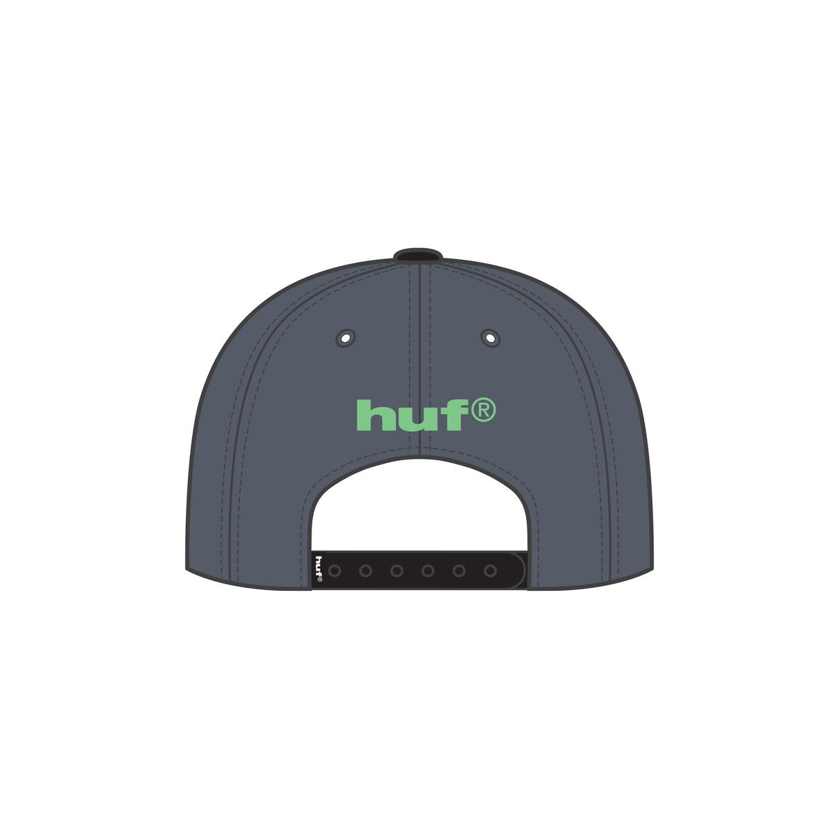 Huf X Mickey Mouse Greetings Charcoal Snapback Hat