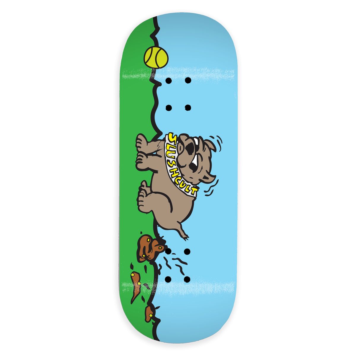 Slushcult Good Boy Pro Deck Blue Fingerboard Skateboard
