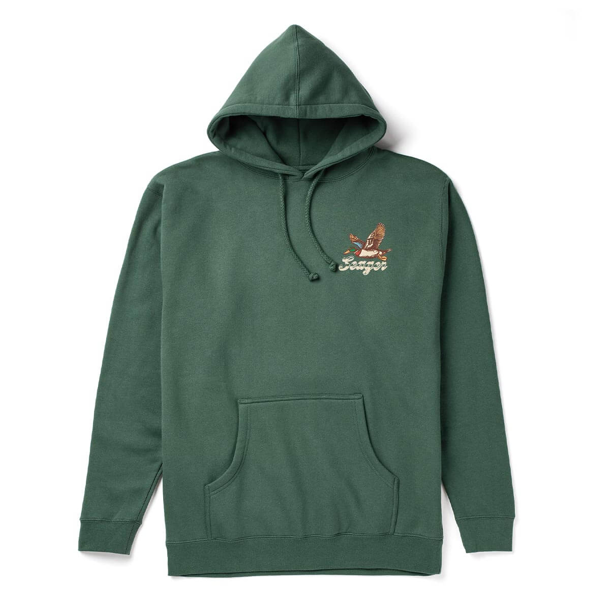 Seager Greenhead Alpine Green Hooded Sweatshirt