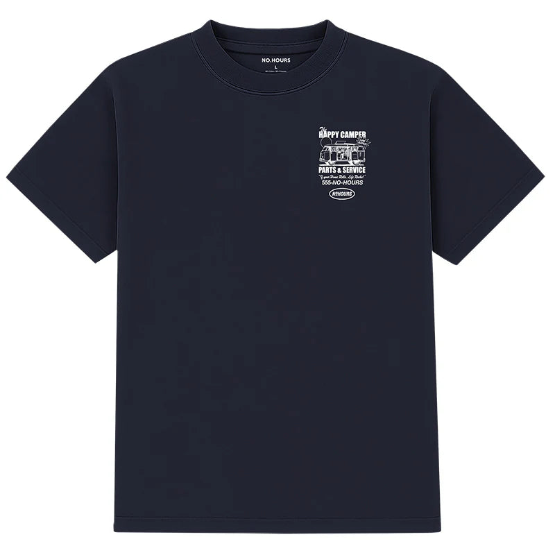 No Hours Happy Camper Navy S/s Shirt