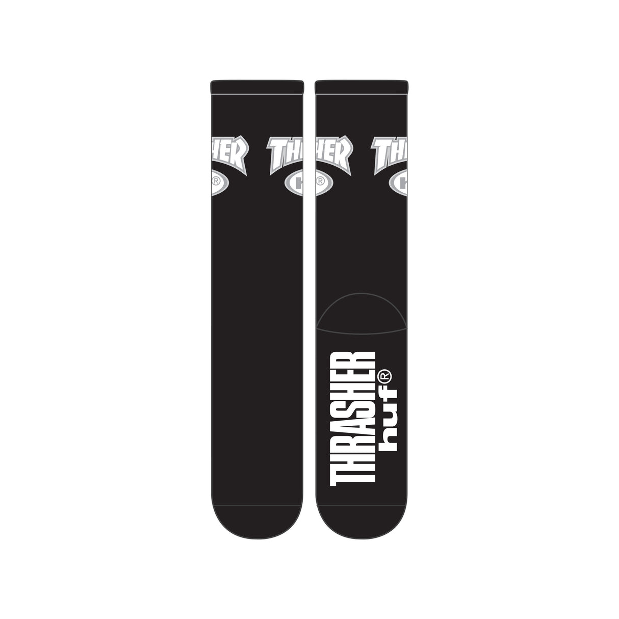 Huf X Thrasher Logo Black Socks