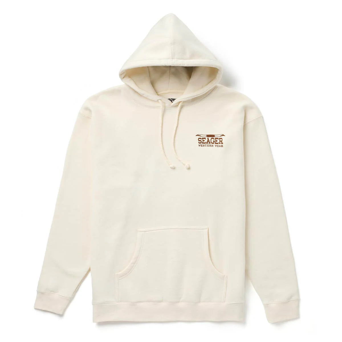 Seager The Herd Bone White Hooded Sweatshirt