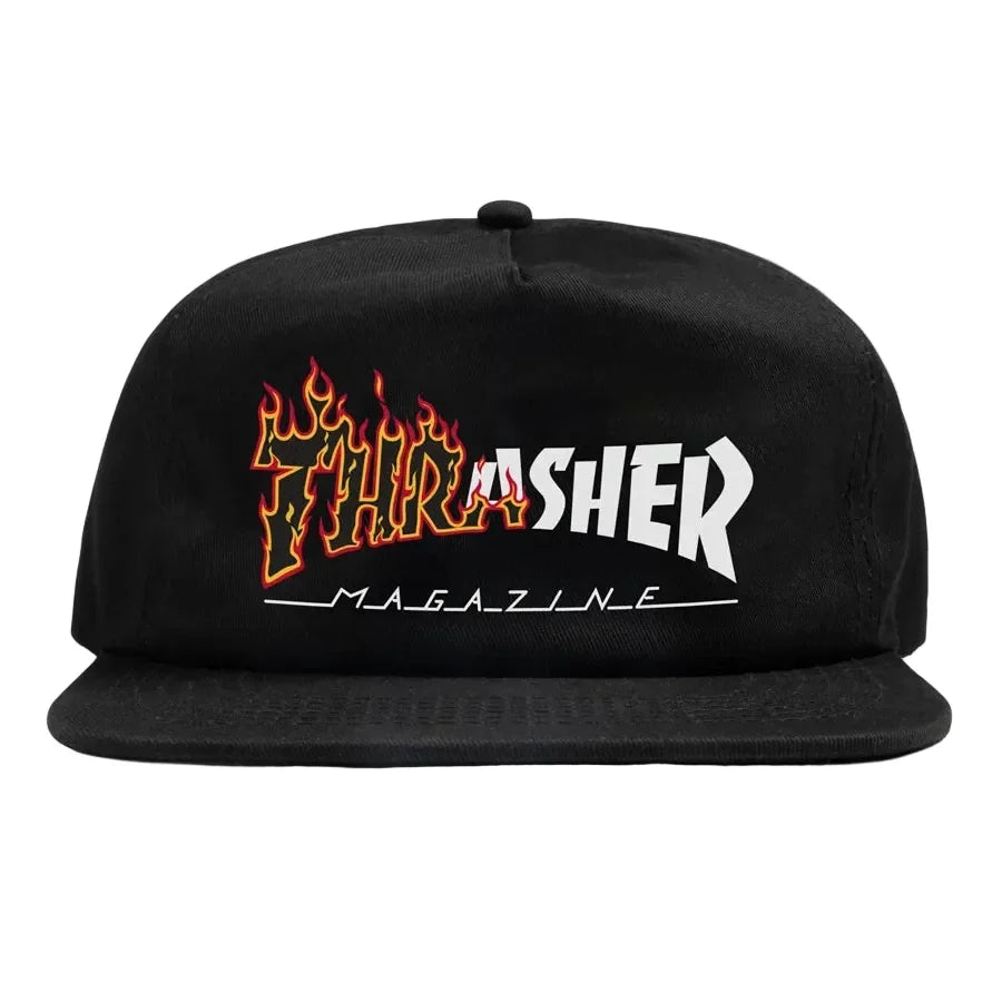 Thrasher Ignite Black Snapback Hat