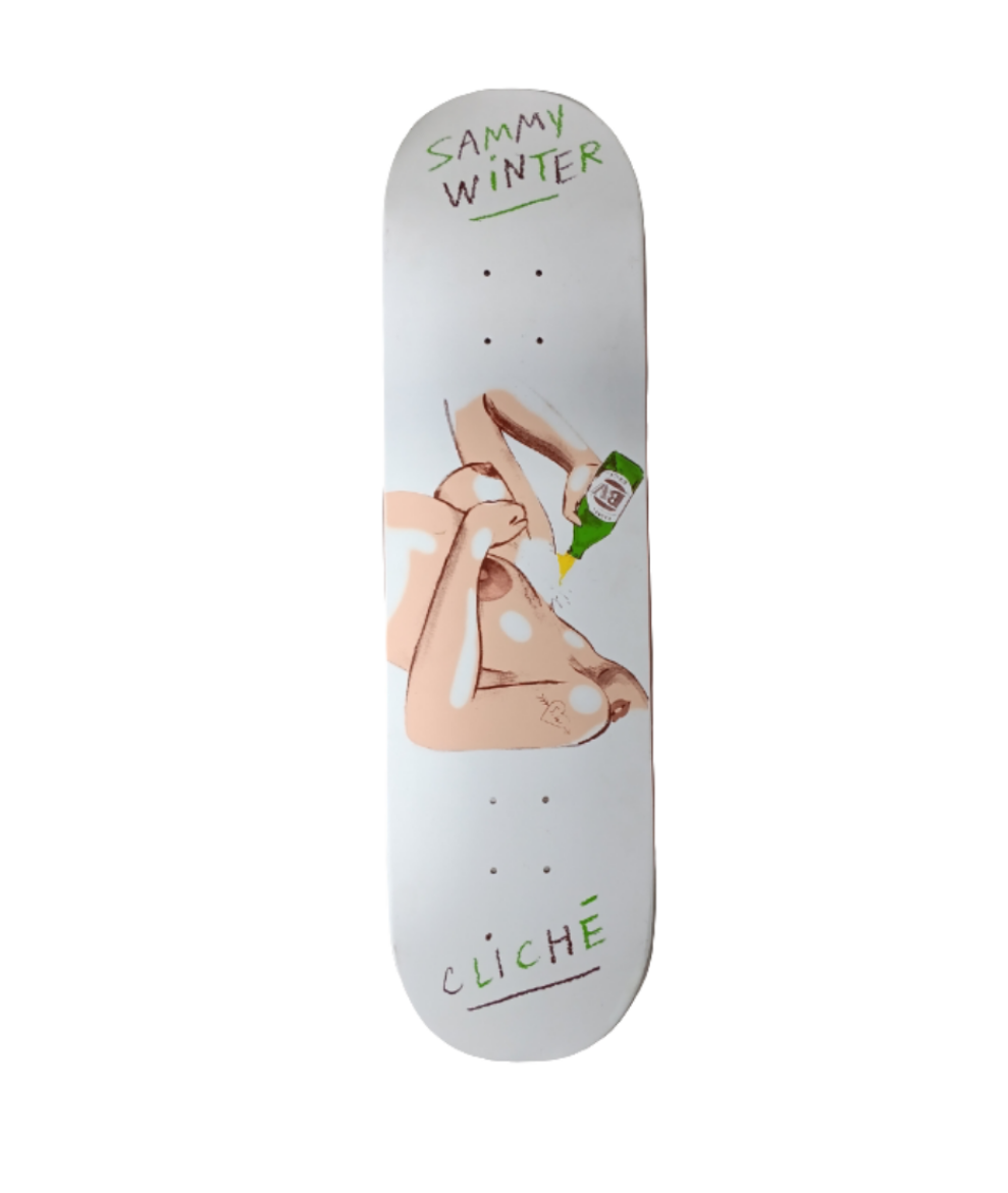 Cliché Sammy Winter Jean Andre Nude Lady 8.375 Vintage NOS Deck