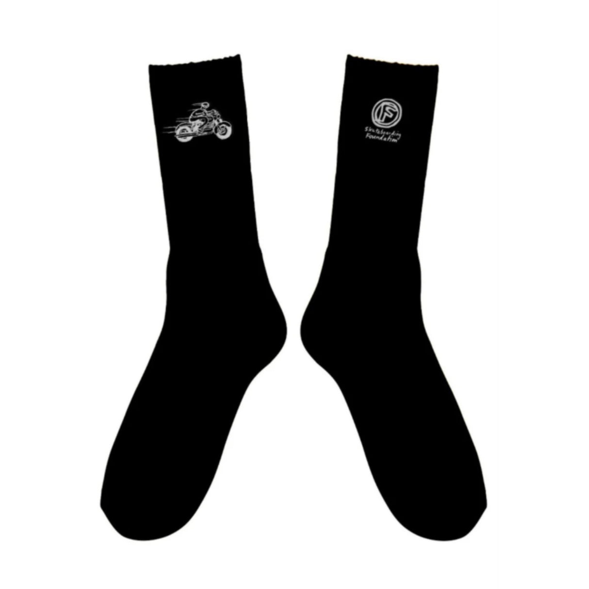 Foundation Moto Black Socks