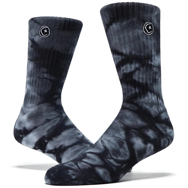 Foundation Tie Dye Black White Socks