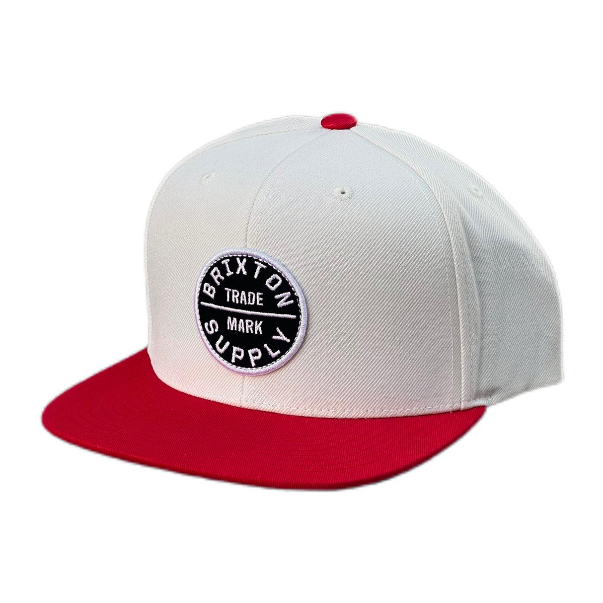 Brixton Oath III White Cap Adrenaline Rush Snapback Hat