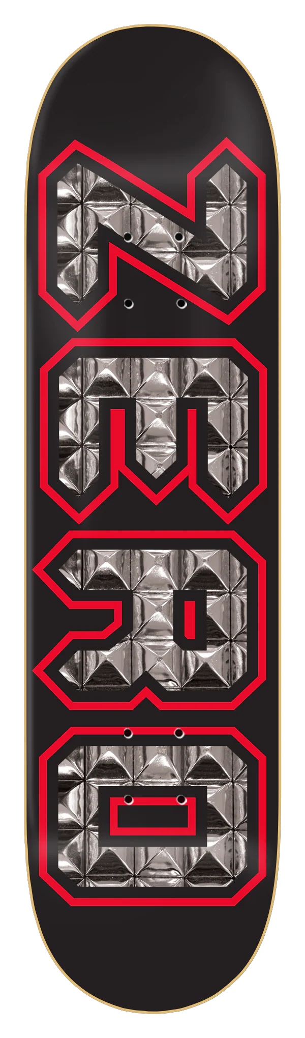 Zero Spike Black Red Silver 8.25" Skateboard Deck
