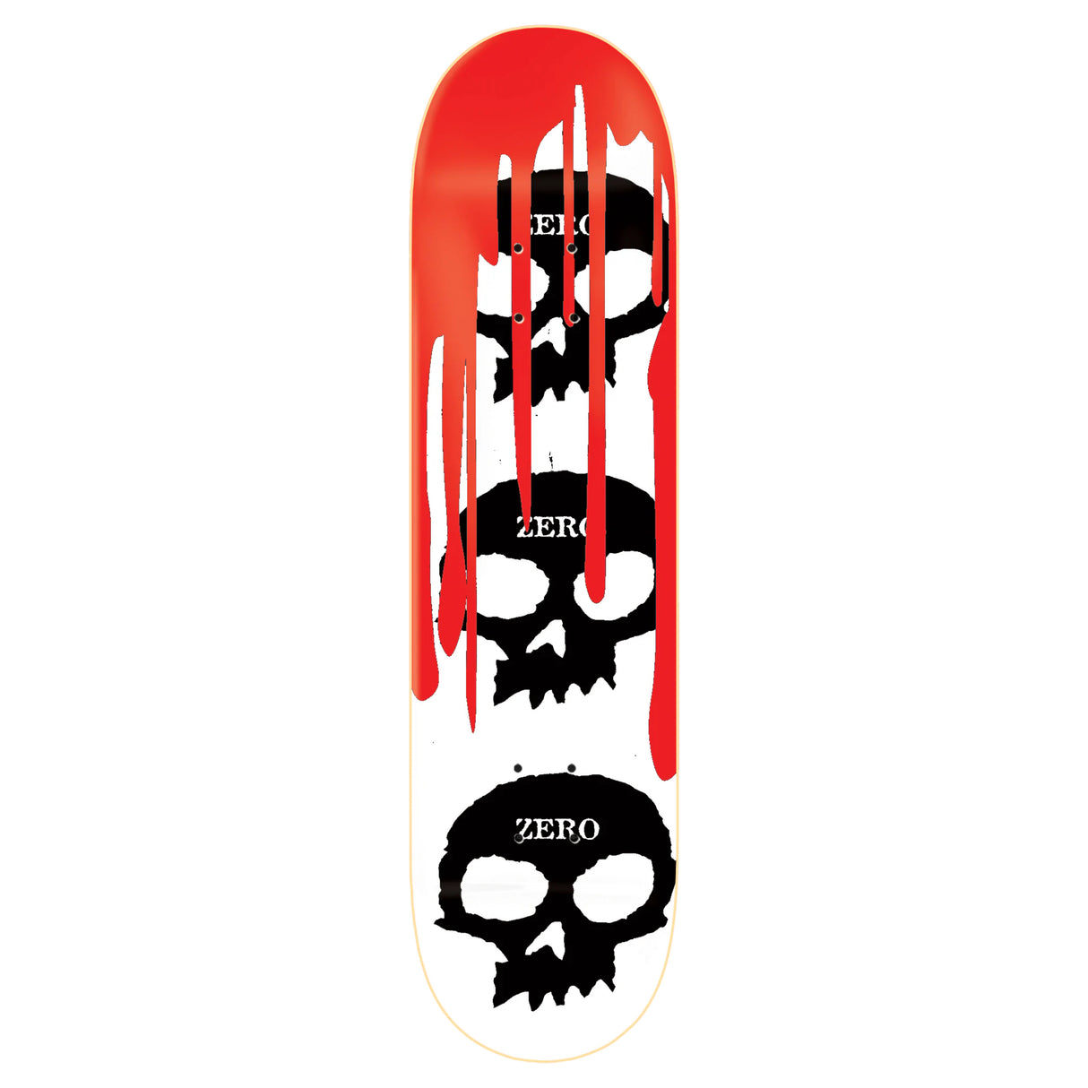 Zero 3 Skull Blood White Skateboard Deck