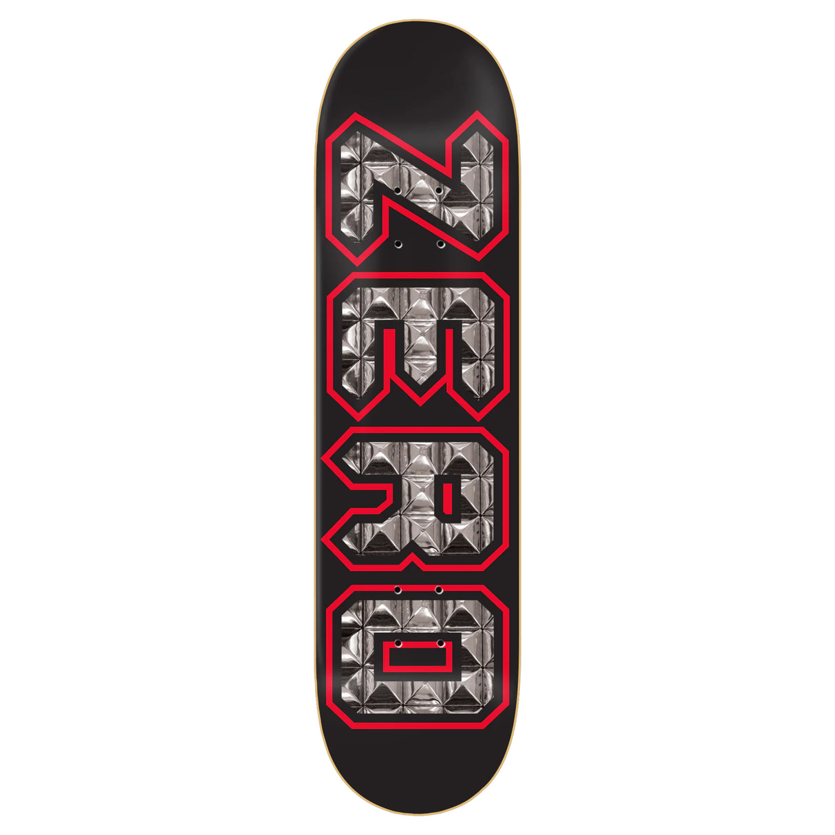 Zero Spike Black Red Silver 8.25" Skateboard Deck