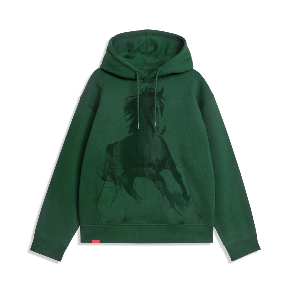 Jacuzzi Horse Alpine Green Hooded Sweatshirt