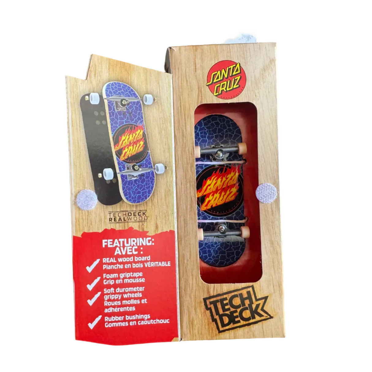 Tech Deck Santa Cruz Flame Dot Performance Series Fingerboard Complete
