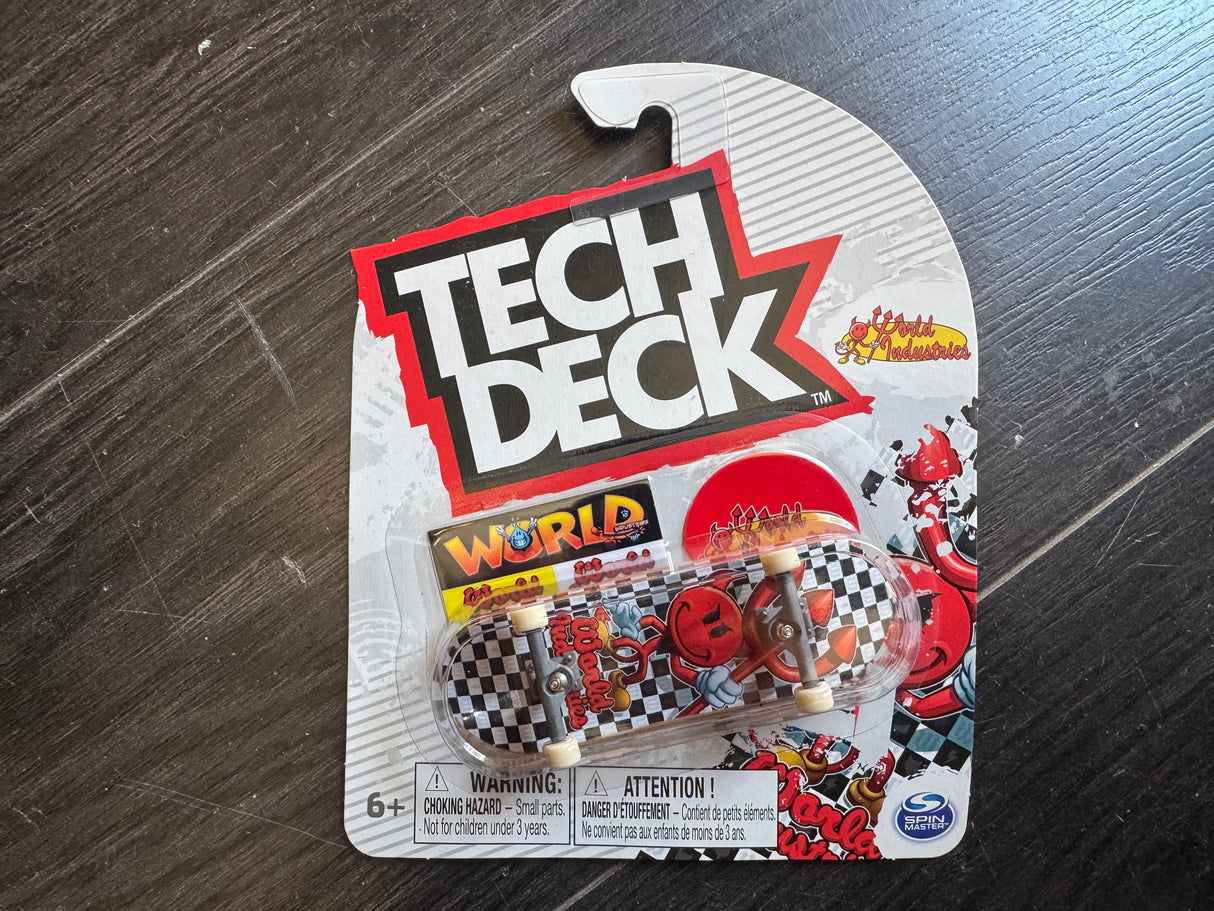 Tech Deck World Industries Devilman Checkered Fingerboard Complete