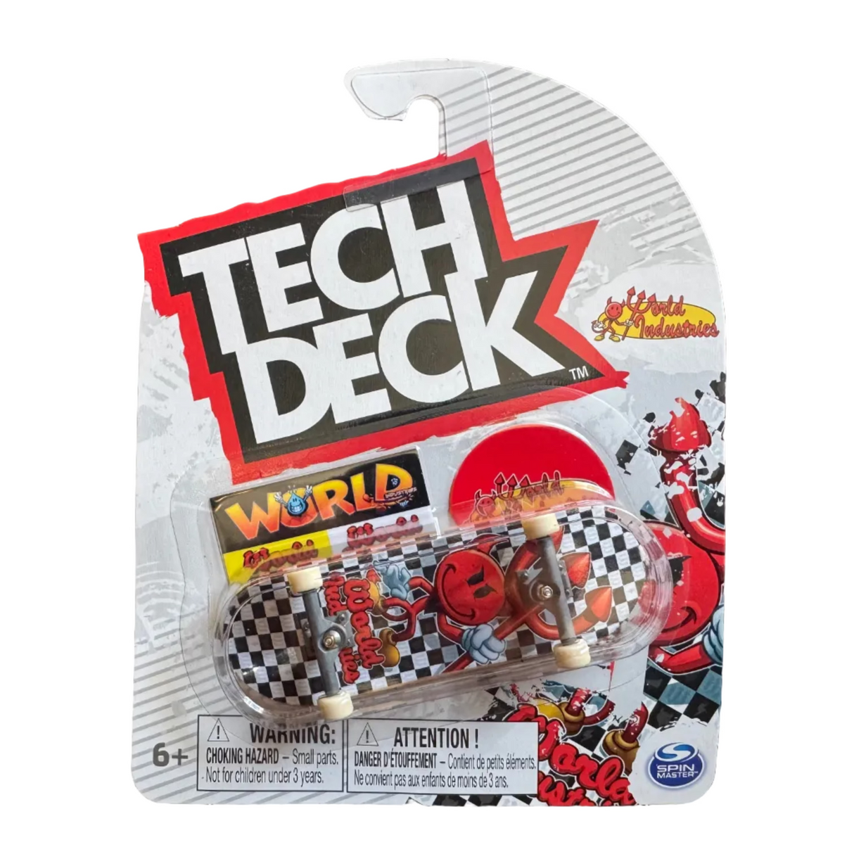 Tech Deck World Industries Devilman Checkered Fingerboard Complete