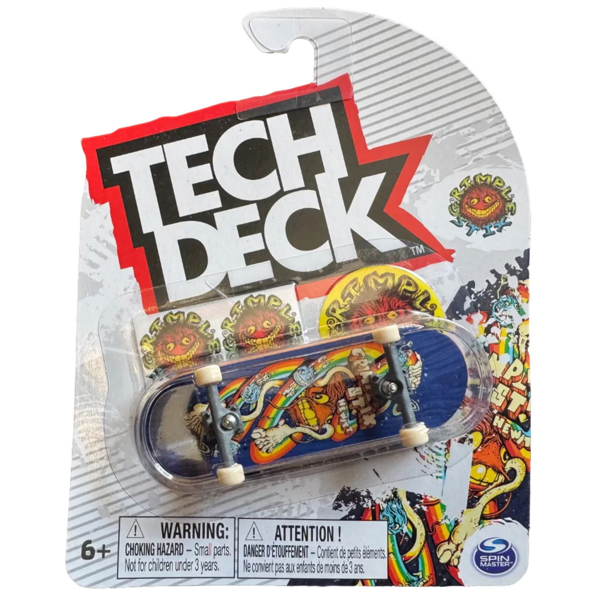 Tech Deck Grimple Stix Hewitt Rainbow Fingerboard Complete